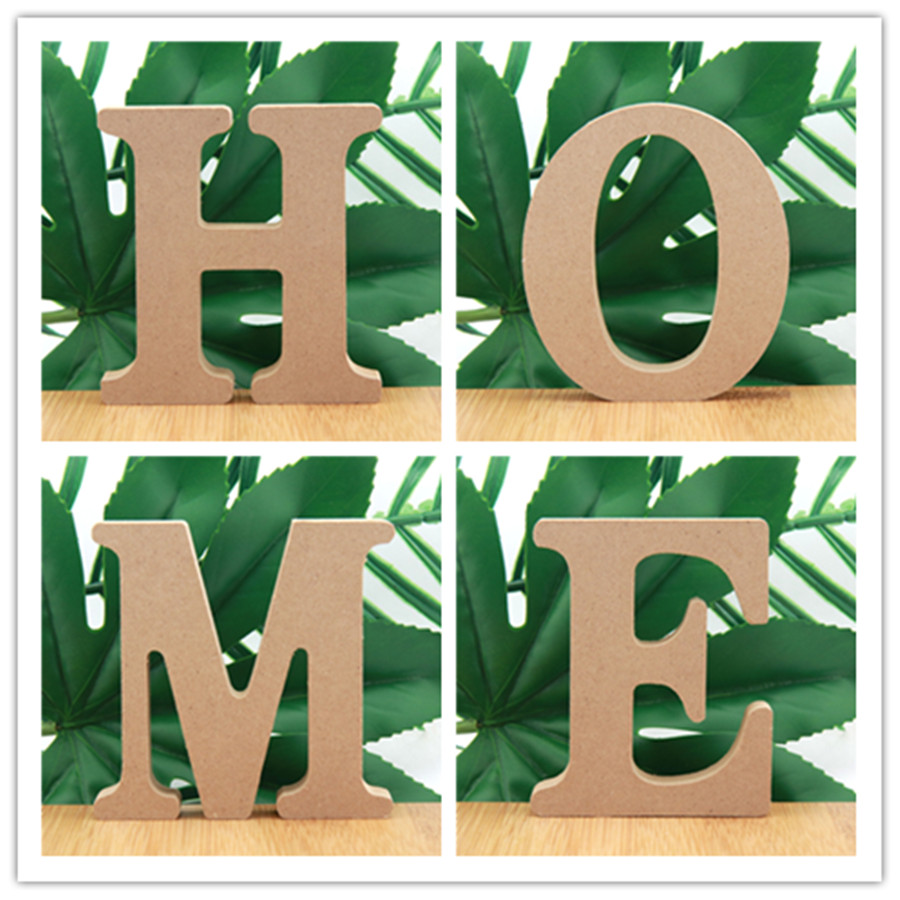 Art Craft Names - 1pc 10cm 나무 색 나무 문자