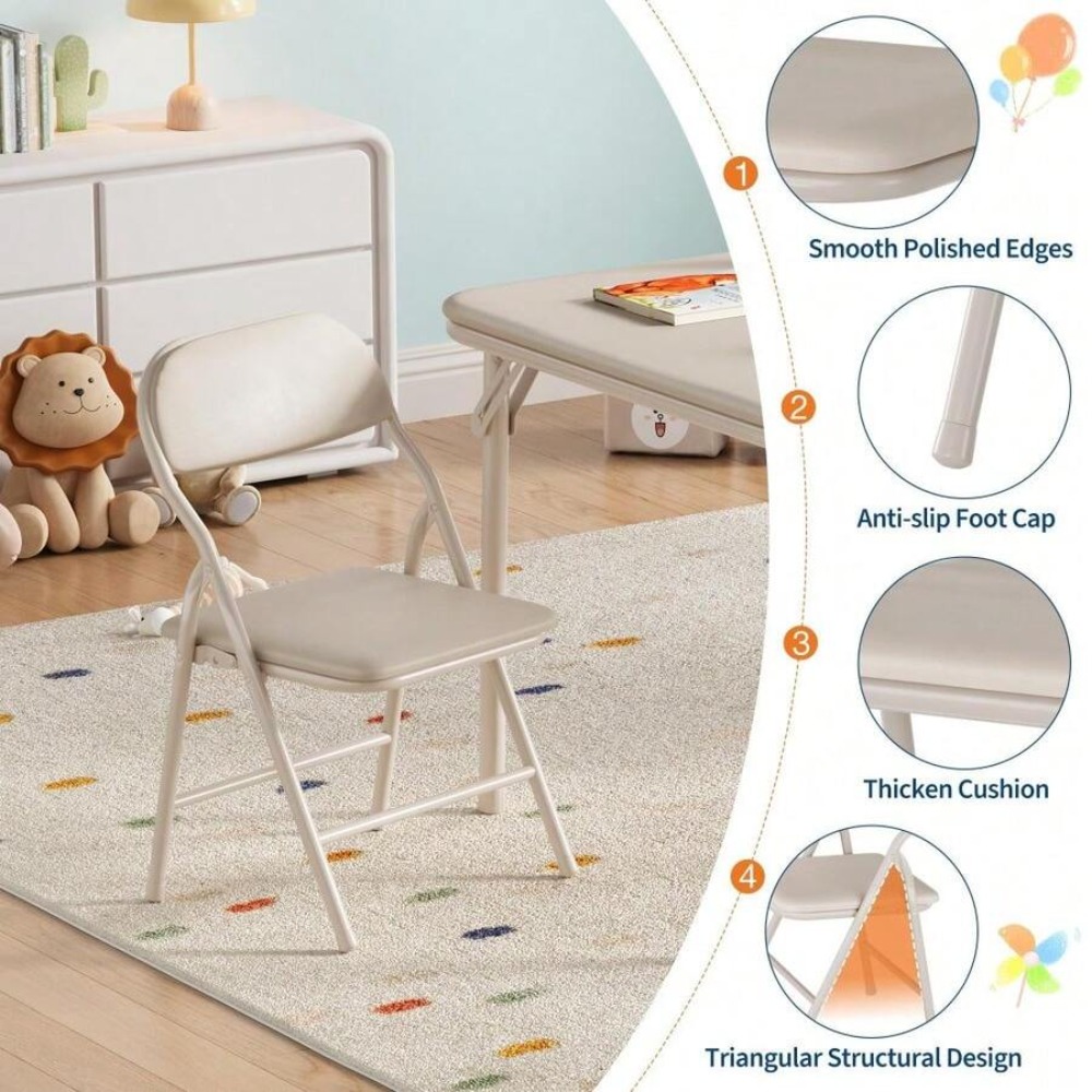 어린이 활동 테이블 세트, 두꺼운 PU 가죽 상판이 있 - Art Craft Furniture 리뷰 및 가격