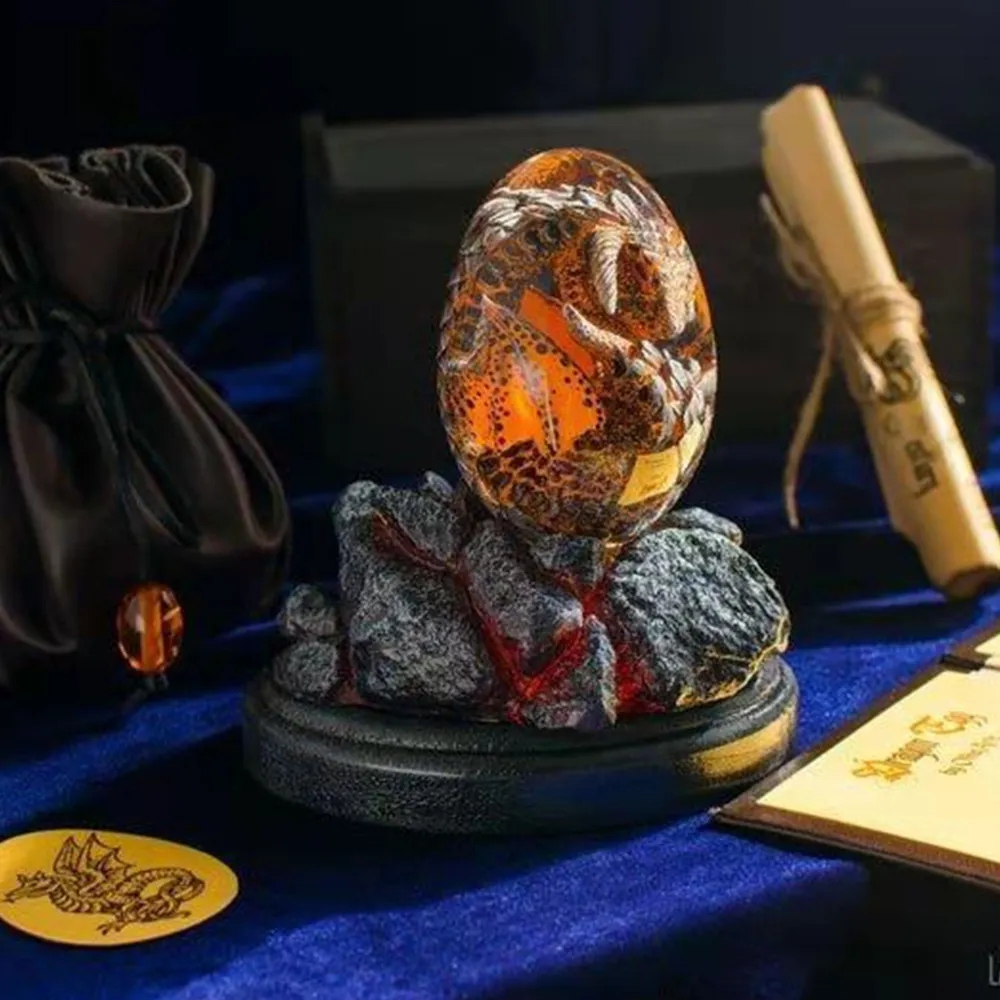 스탠드베이스와 용암 드래곤 계란 동상 공룡 계란 수지  - Art Craft Easter 리뷰 및 가격