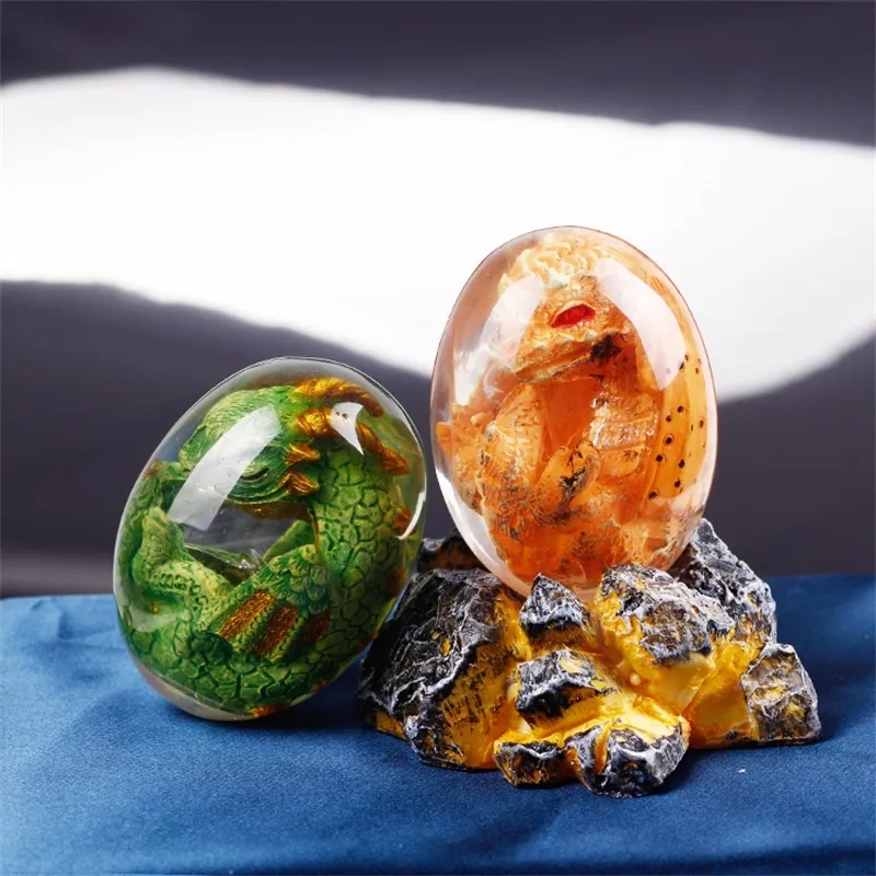 스탠드베이스와 용암 드래곤 계란 동상 공룡 계란 수지  - Art Craft Easter 리뷰 및 가격