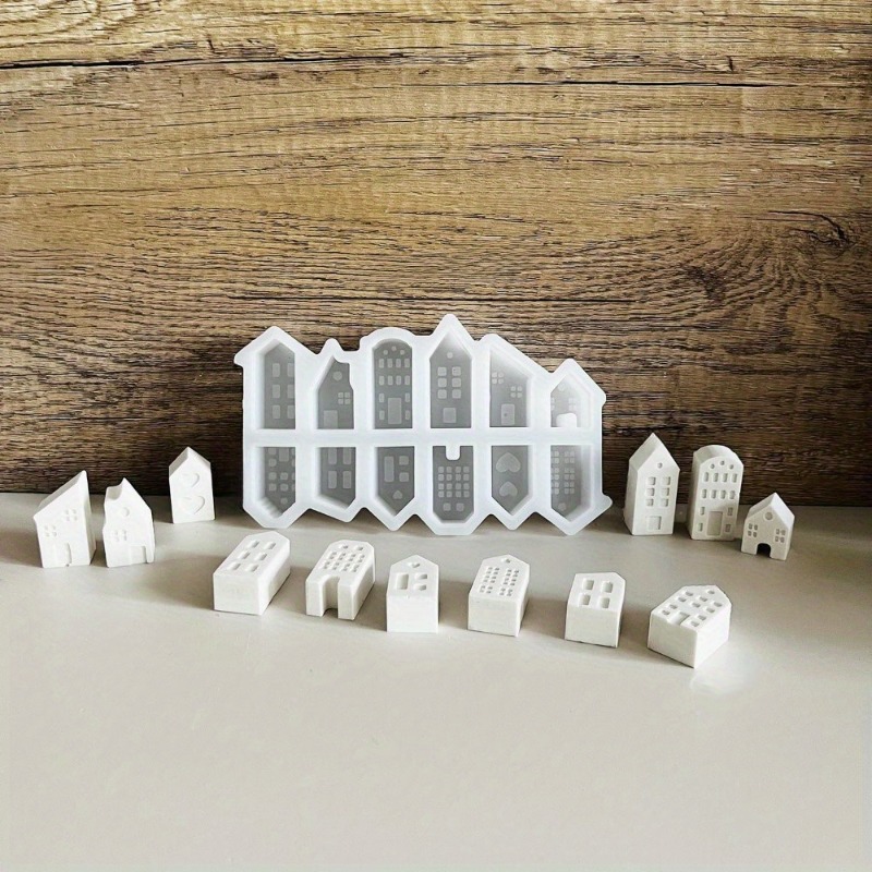 유럽 스타일 크리스마스 하우스 실리콘 몰드 DIY 공예 - Art Craft House Making 리뷰 및 가격