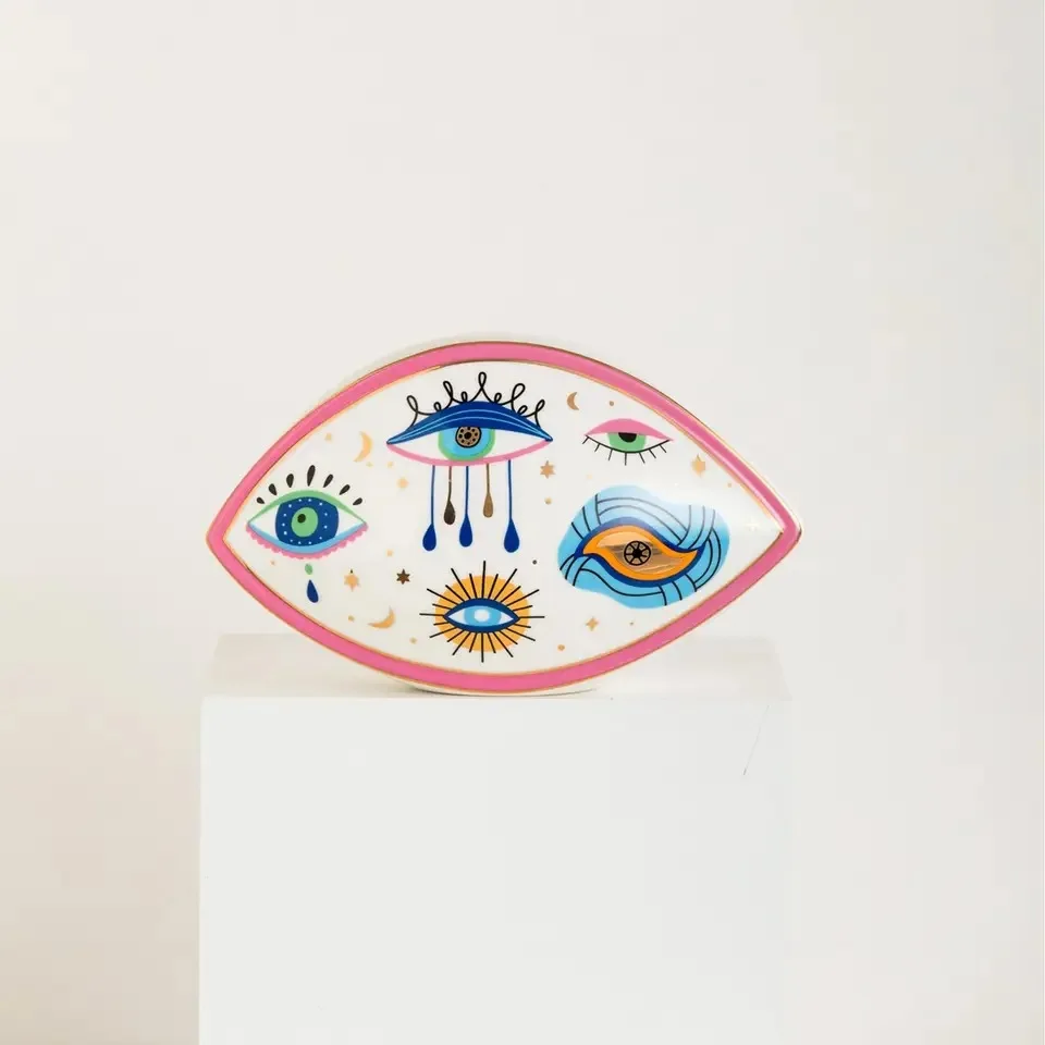 창의적인 도예 공예, 홈 장식, 터키 블루 이블 아이  - Art Craft Easter 리뷰 및 가격