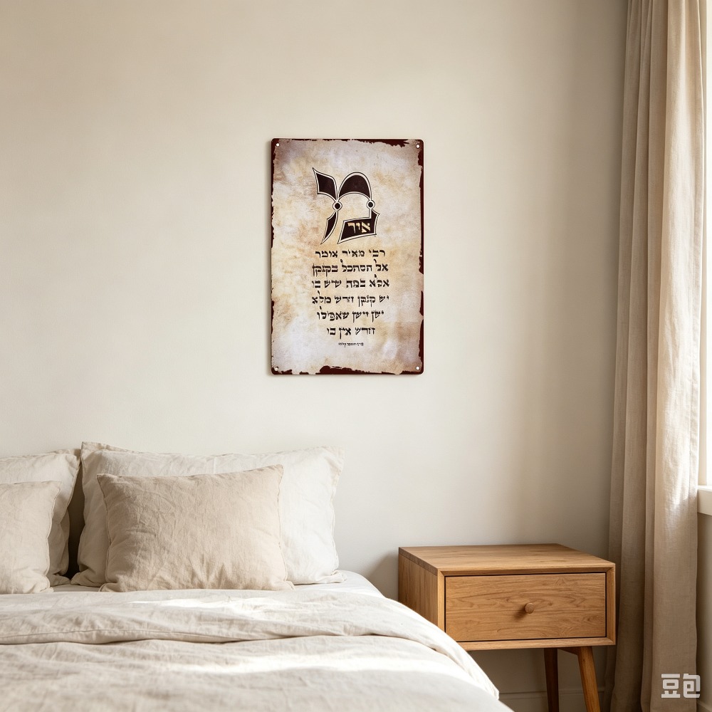 CIFBUY 빈티지 히브리어 토라 스크립트 알루미늄 벽 - Art & Craft Jojo 리뷰 및 가격