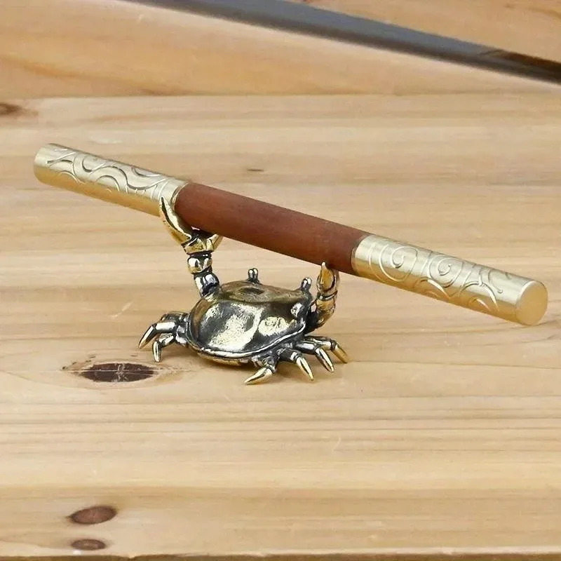 황동 게 조각상 역도 공예 장식품 게 펜 홀더 창의적인 - Art Craft Furniture 리뷰 및 가격