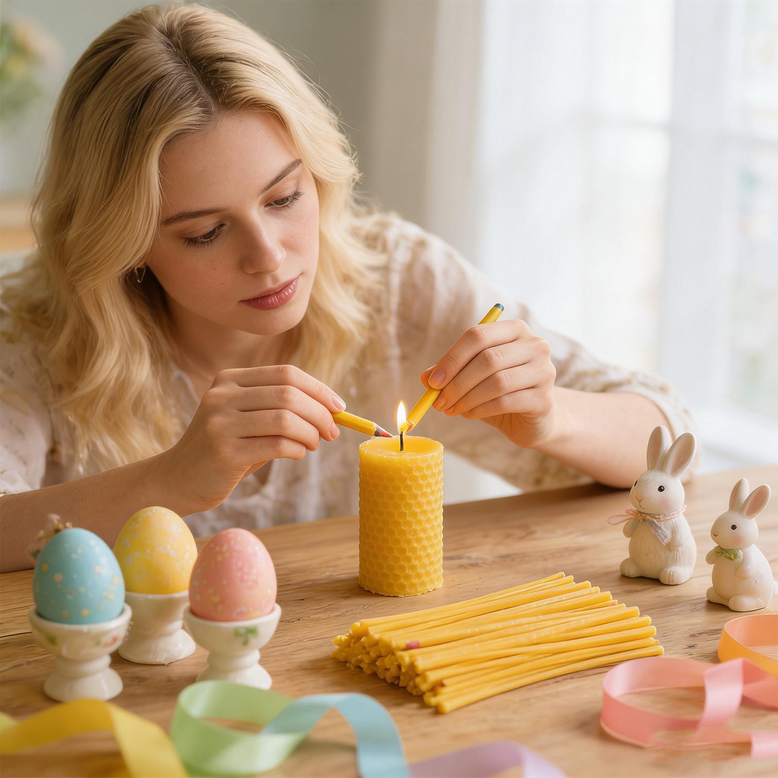 계란 장식용 밀랍 스틱 120개 부활절 미술 용품 캔들 - Art Craft Easter 리뷰 및 가격