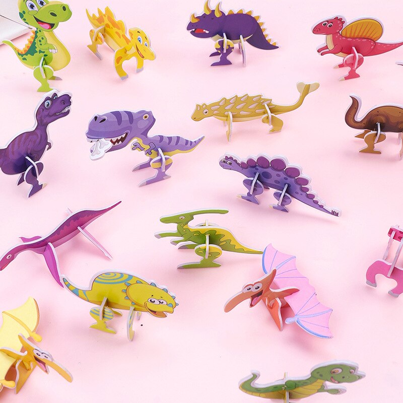 40개 종이 공룡 3D 퍼즐 DIY 귀여운 만화 공룡  - Origami Paper Set 리뷰 및 가격