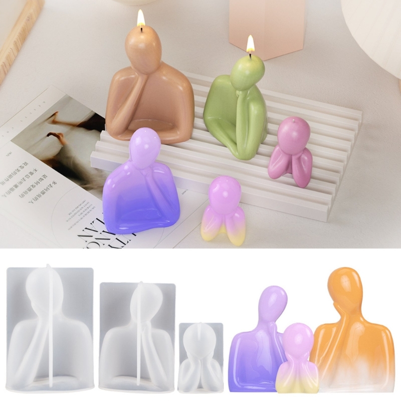 3D 패밀리 캔들 실리콘 몰드, 추상 미술 바디 향 캔 - Candle Making Wax 리뷰 및 가격