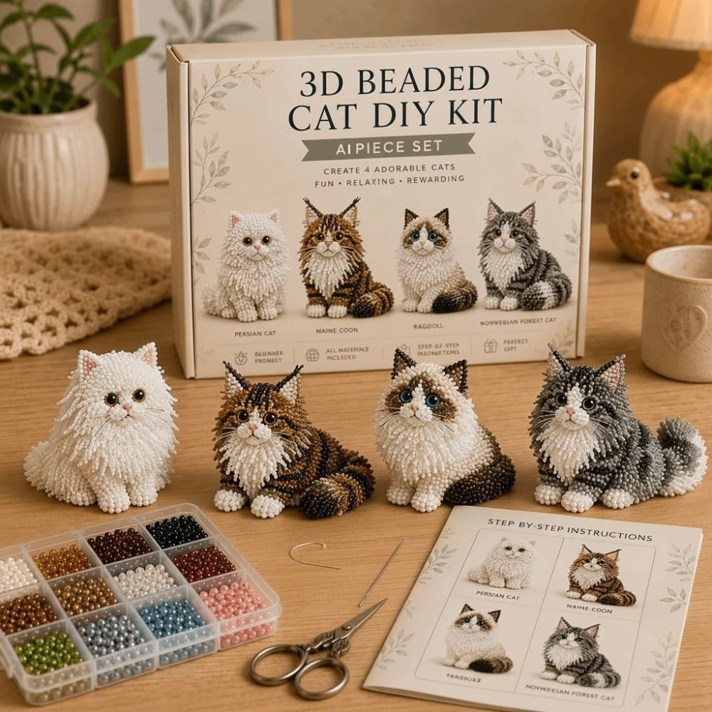 작은 구슬 3D 비즈 동물 키트 동물 모양 창의적인 공 - Art Craft Kits 리뷰 및 가격