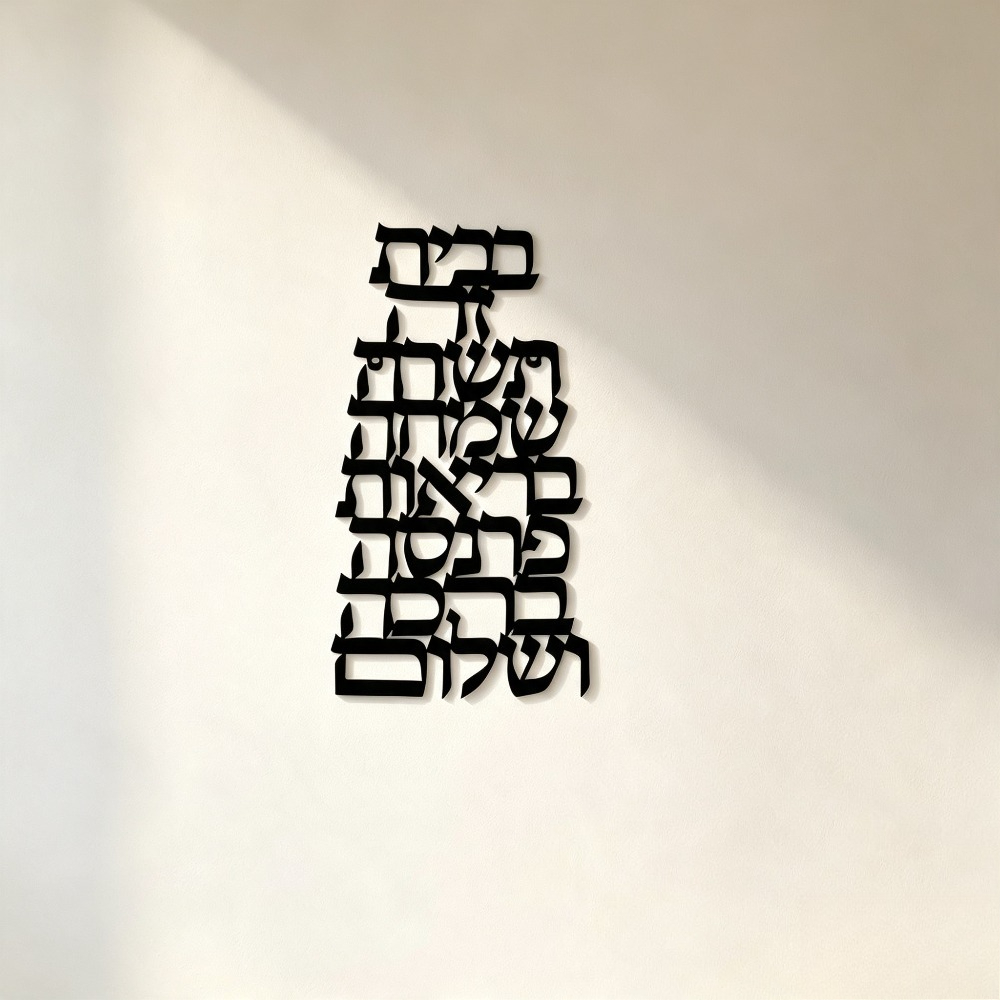 CIFBUY 철제 벽 장식 빈티지 히브리어 캘리그라피  - Art & Craft Jojo 리뷰 및 가격