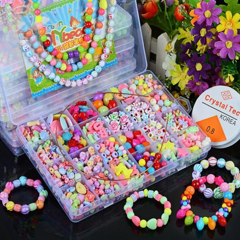 여아용 DIY 비즈 세트, 쥬얼리 제작 키트, 진주 비 - Art Craft Girl 리뷰 및 가격